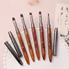 Nail brush with flat round head, large flat head，large round head,  triangular color painting, light therapy pen with cover 6