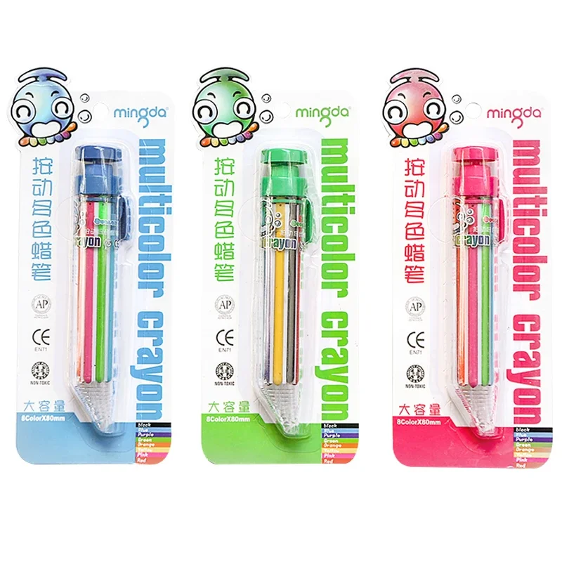8 In 1 Multicolor Crayons 1Pcs for Kids Graffiti Painting Tools,oil pastels,colored crayons,color pencils,children painting supplies