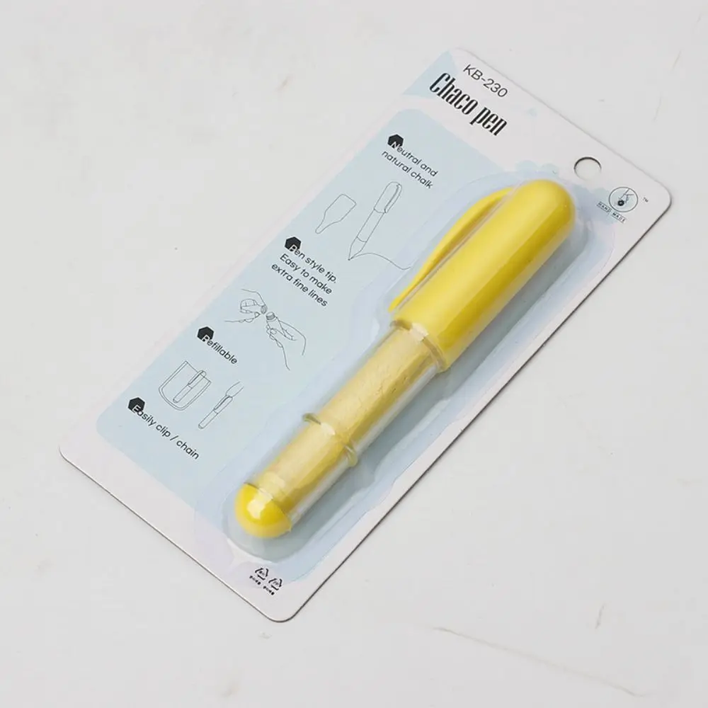 Chainho,Tailor's Pen Shaped Chalk,With Powder Inside,Portable,DIY Sewing & Quilting Tools, 4 Color,Easy For Clean,25TL30