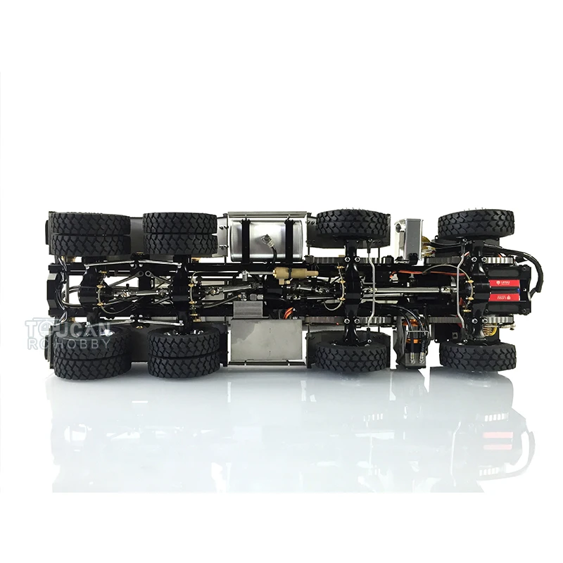Gift LESU 1/14 Man Metal Tgs 8X8 Hydraulic Dumper RC Truck Roll On/Off Tipper Radio Motor Remote Control Toy for Boys THZH0185 6