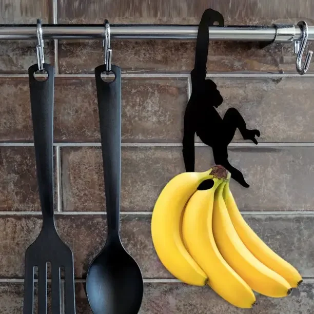 Nuovo Gancio Per Porta Da Parete In Metallo Da Cucina Gancio Per Chiavi Coda Di Gatto Supporto Per Decorazioni A Forma Di Scimmia Appendiabiti Per Att