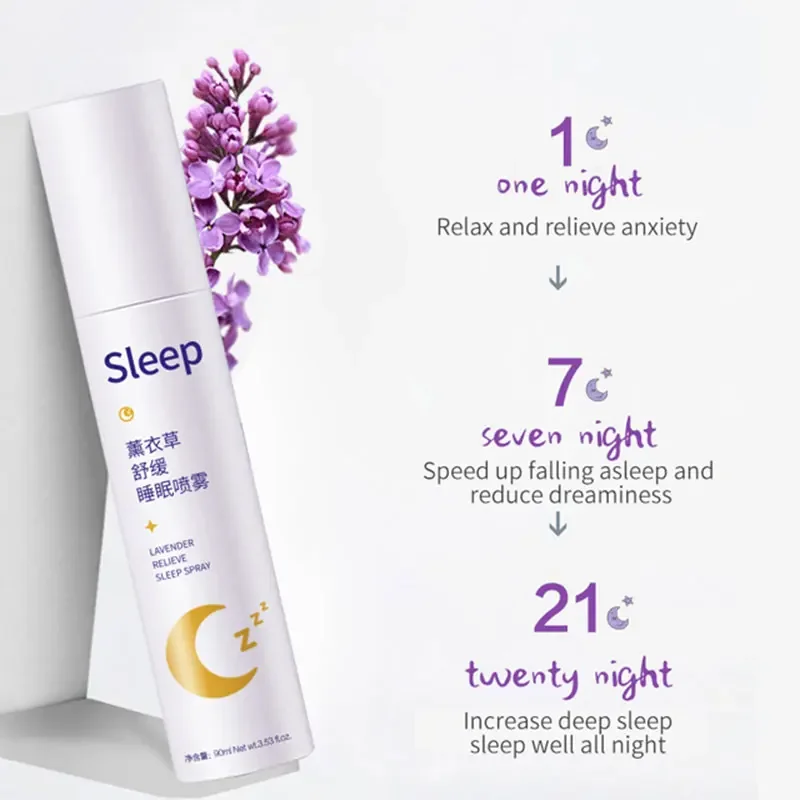 75 Ml Lavender Pillow Sleep Spray Insomnia Essential Oil Soothe Sleep Deep Sleep  Enjoyable
