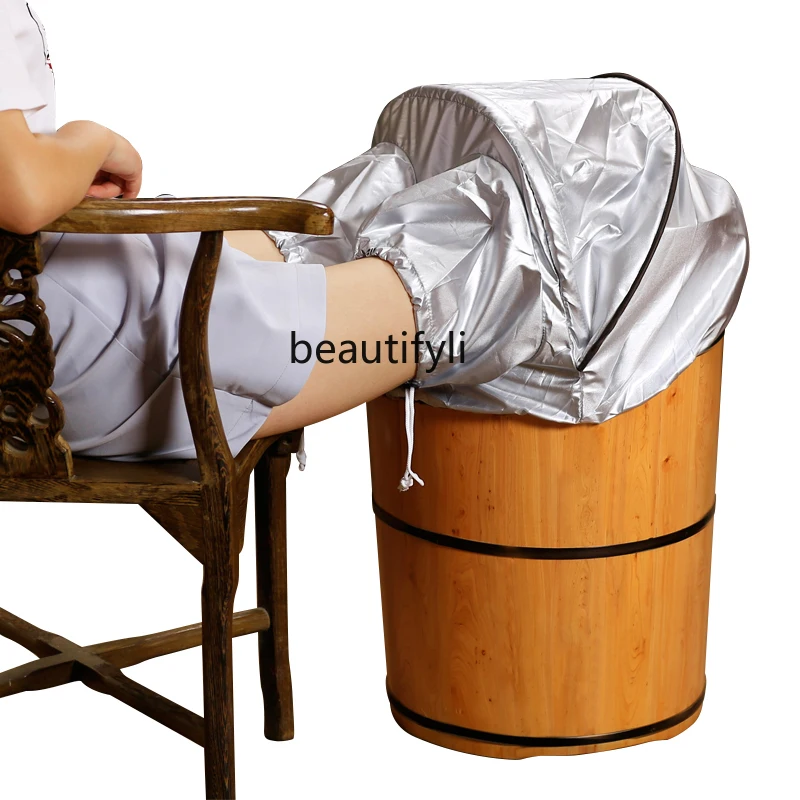 

Fumigation Heating Foot Bath Wooden Bucket over Calf Foot Bath Deep Barrel over Knee Constant Temperature Feet-Washing Basin