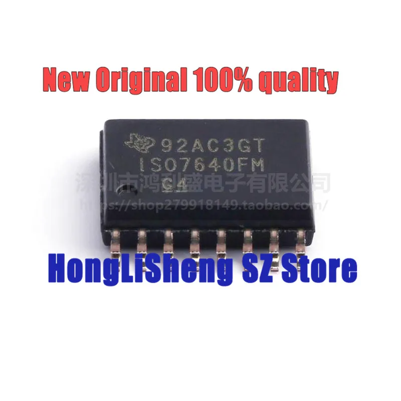

Набор микросхем ISO7640FMDWR, ISO7640FMDW, ISO7640FM, ISO7640, SOP16, 100% новая и оригинальная деталь, 1 шт.