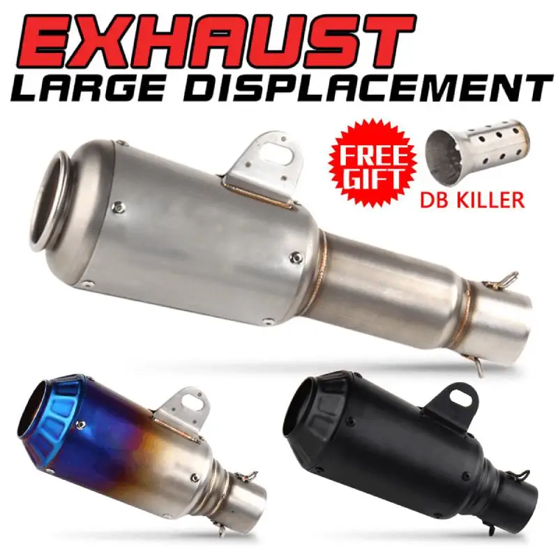 

51mm Universal Motorcycle Exhaust Motorcycle Pipe Modified Muffler For HONDA CBR650F XMAX Z250 PCX NMAX R3 R6