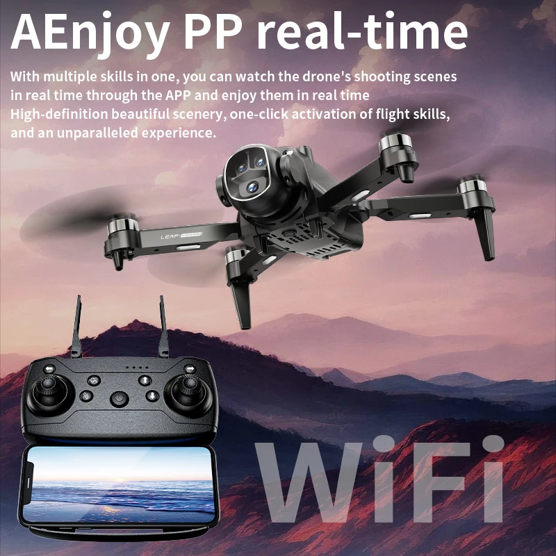 Vue rapprochée de la caméra 4K HD du Drone H21 avec VR 4K HD WiFi FPV Caméra GPS Professionnel