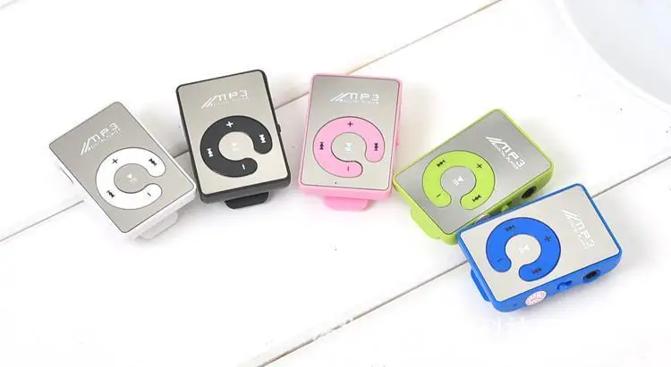 Wholesale C Key Clip Insert MP3 New Mini Mp3 Player Music Player Mirror Card Clip High Quality Music Playback