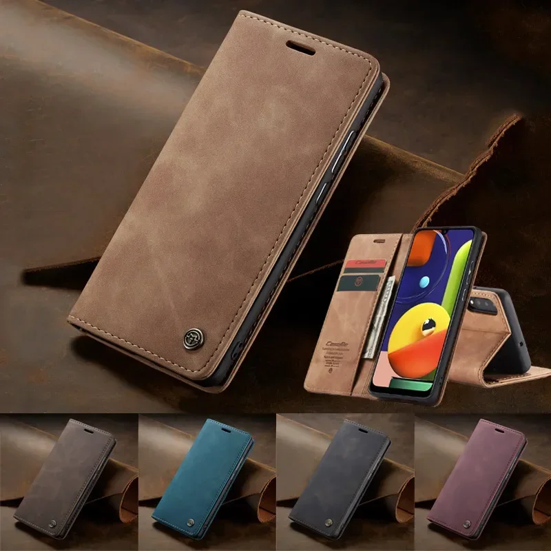 Premium Flip Leather Wallet Card Case - Elegant Protective Cover