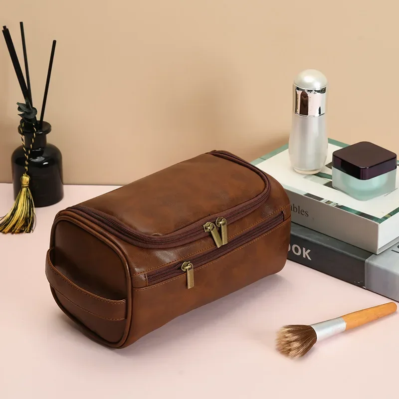 Mens Vintage Luxury Travel Toiletry Bag