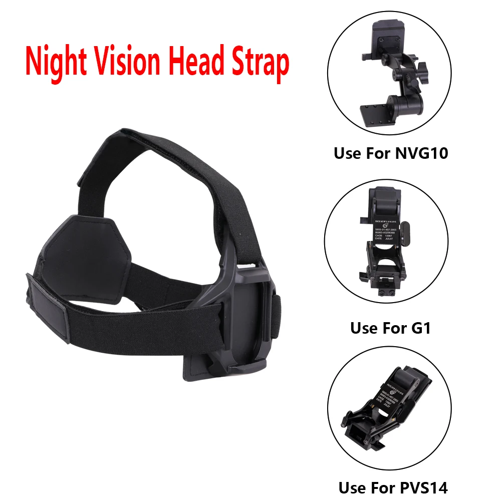 

Outdoor Hunter Helmet Night Vision Accessories Head Strap Mount Bracket Helmet Load-Bear Bag Use For NVG10/G1/PVS14