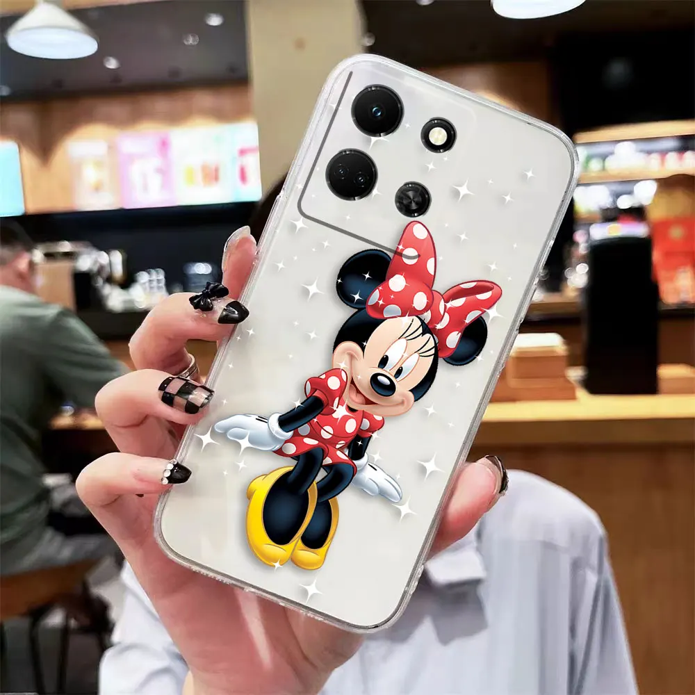 thumbnail image 1 of Clear Phone Case For Infinix NOTE 10 11 12 30 30i SMART 5 6 7 ZERO CAMON 19 20 PRO Case Shell Mickey Minnie Mouse Anime Cartoon, 1 of 5