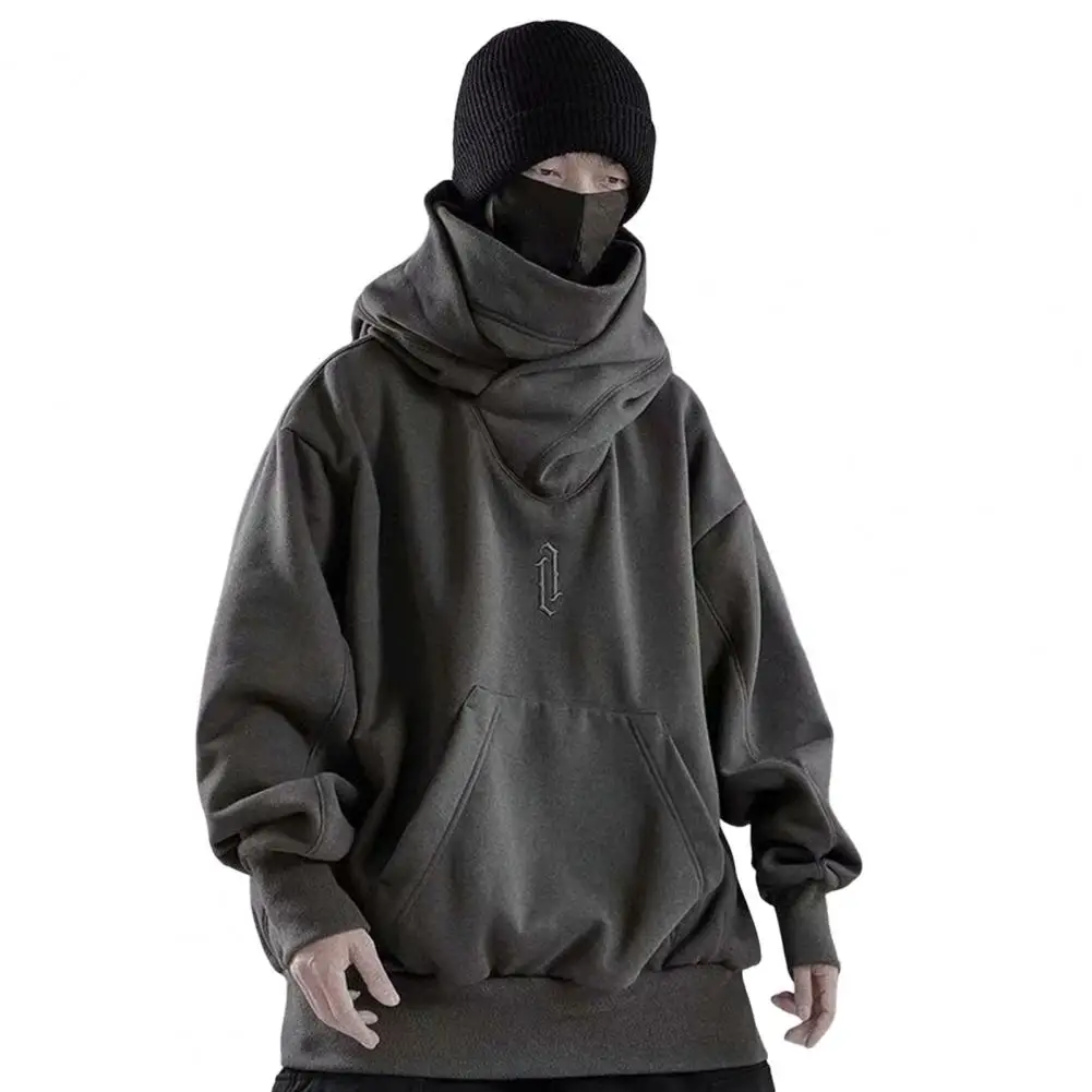 Sweat à Capuche Homme Doublé Polaire - Oversize, Poches, Style Hip-hop - Chaud Et Confortable Pour L'hiver