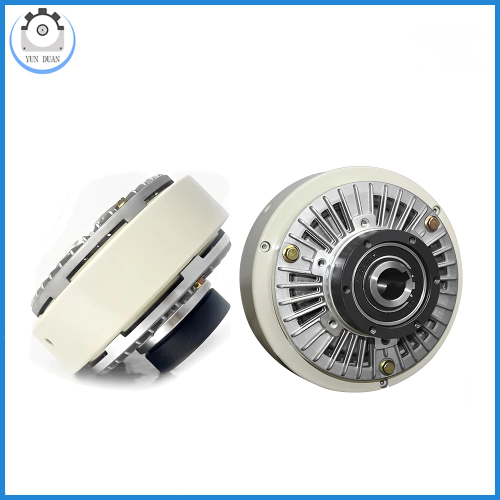 6Nm-100Nm (0.6-10kg) DC24V Hollow Shaft or Double shaft Magnetic Powder Clutch with Tension Controller Kit for Packaging machine