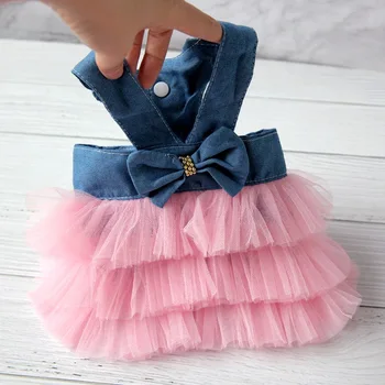 Lace Stripe Pet Dress 1