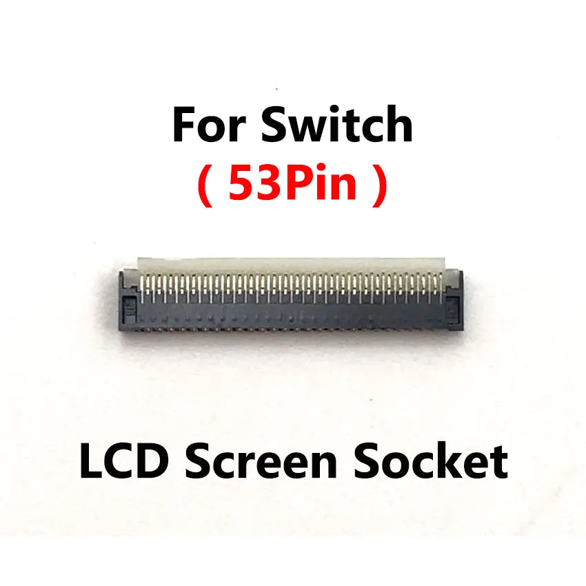 JCD 29/31/41/43/53 핀 FPC 암 소켓 마더 보드 LCD 디스플레이 화면 스위치 NS Lite OLED 용 플렉스 케이블 클립 리본 커넥터