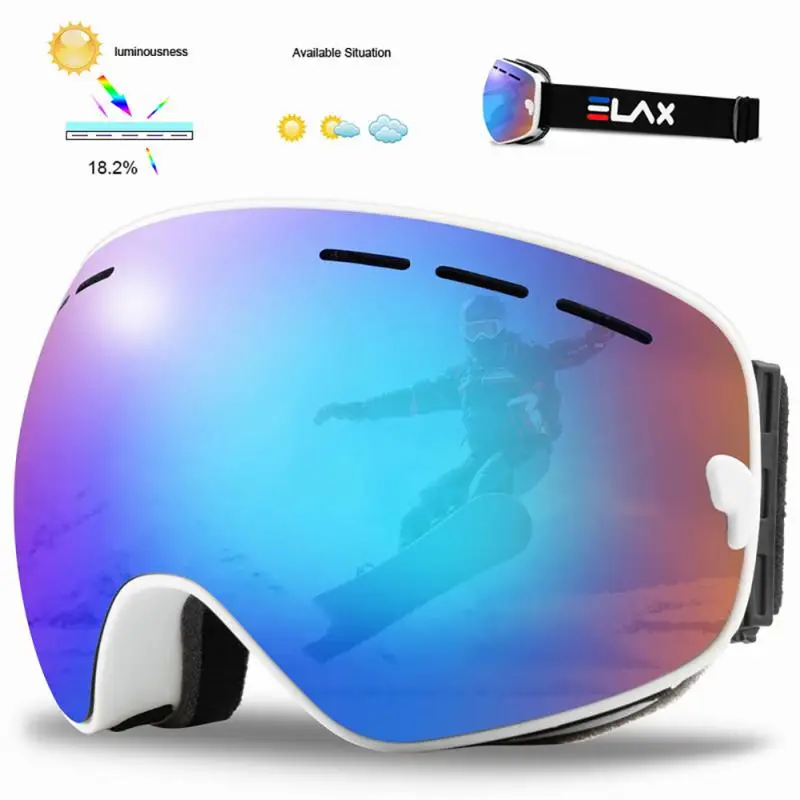 1Pcs Ski Goggles Double Layers Anti-fog UV400 Snowboard Snow Goggles Snowmobile Glasses Eyewear Outdoor Sport Skiing Goggles 2
