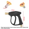Car High Pressure Water Gun Cleaner Soap Foam Spray Sprayer Nozzles Quick Release Car Wash Accessories 14MM M22 Socket 1/4" 2