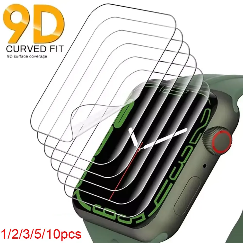 Soft Hydrogel Screen Protector Film For Apple Watch 9 8 7 6 SE 5 4 3 45MM 42MM 40MM 44MM 38MM Not Glass for iWatch Ultra 2 49MM
