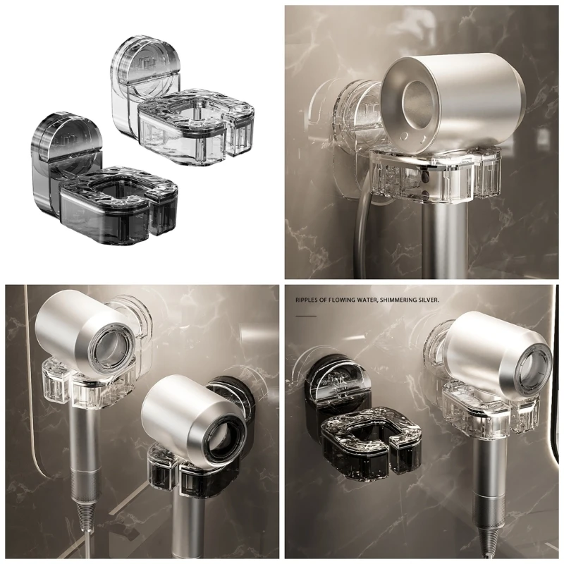 

Вращающаяся стойка для фена без сверления, держатель полки для вентилятора для ванной комнаты отеля