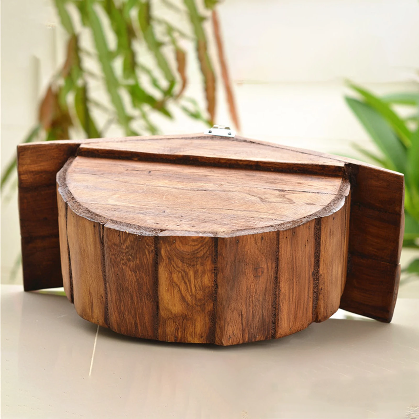 Vintage Style Wall Mounted Mailbox Decoration Wood Mailbox Letterbox for Outdoor Indoor Farmhouse Outdoor Envelope Holder