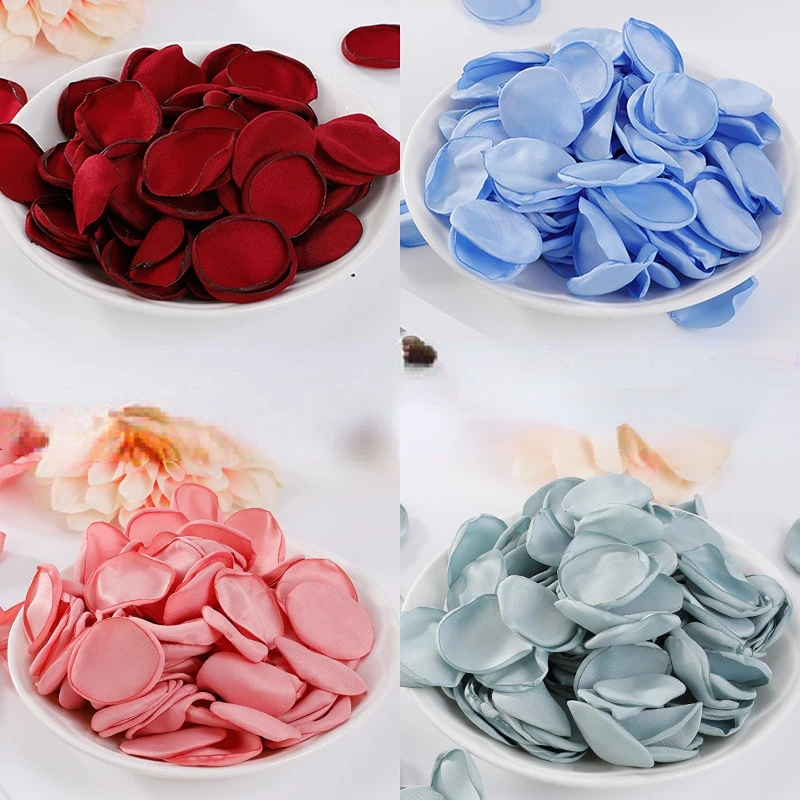 Artificial Rose Petals 100Pcs/Bag Silk Satin Rose Petals