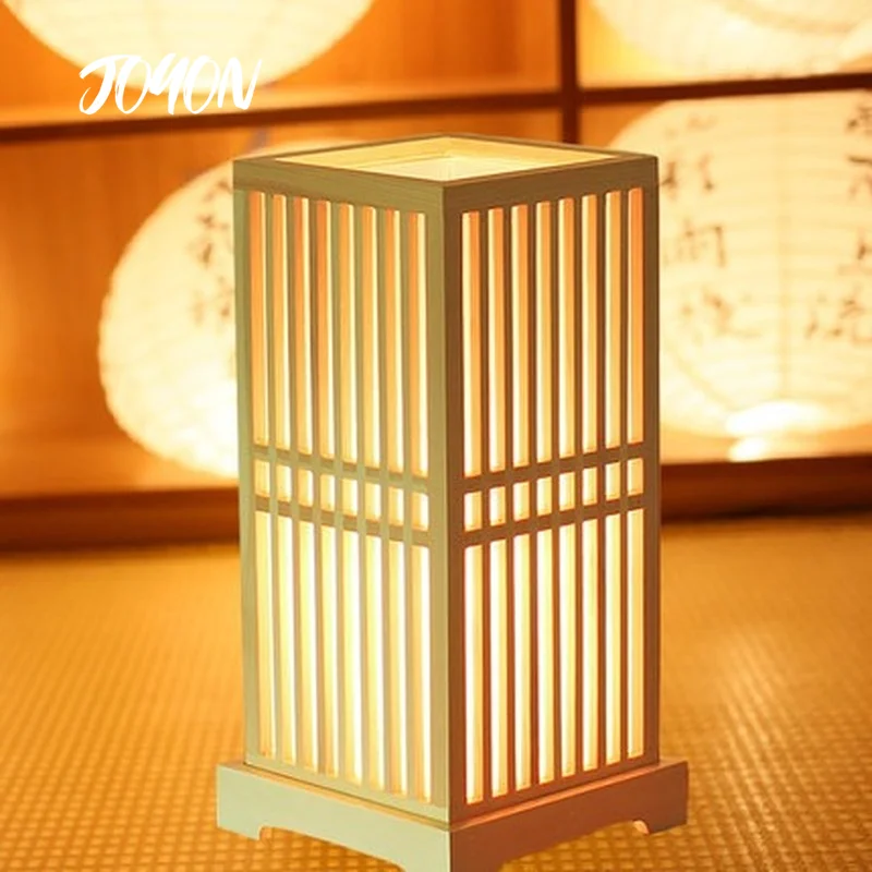 Bamboo Weaving Lantern Table Lamp Bedside Lamp Japanese Style