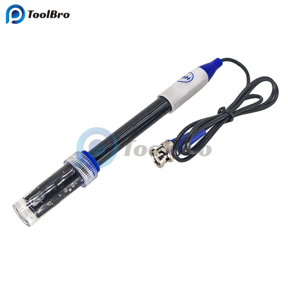 E-201-9 PH Composite Electrode Probe BNC Connector 0-14 pH Ag bgC1 for Laboratory Experimental ph electrode probe