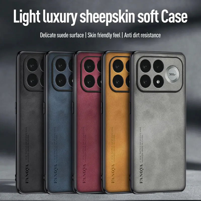 Luxury Silicone Leather Shockproof Bumper Case - Premium Back Cover