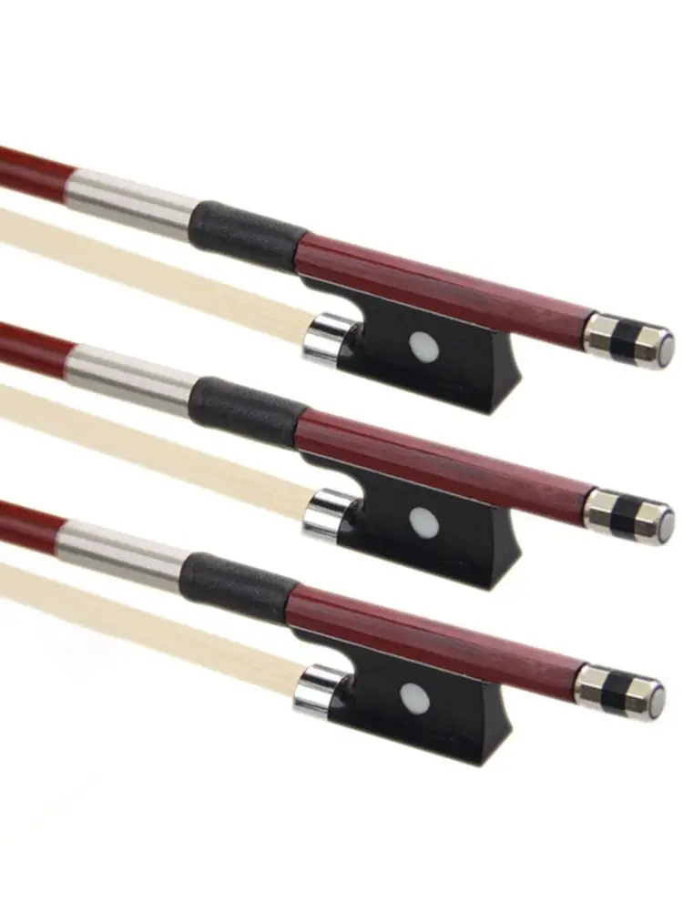 1/4 1/8 1/10 Violin Bow Horsehair Beginner Practice Carbon Fiber Bow Violins Accessories Stringed Instruments Parts violin bow
