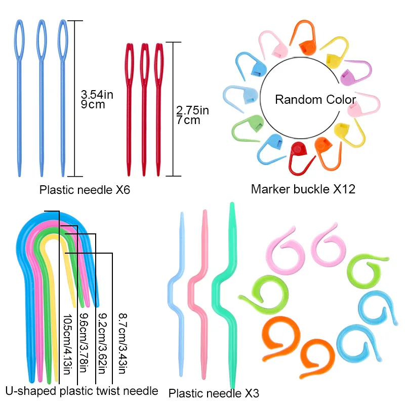 Crochet Hooks Kit Knitting Needles Set DIY Craft Tools
