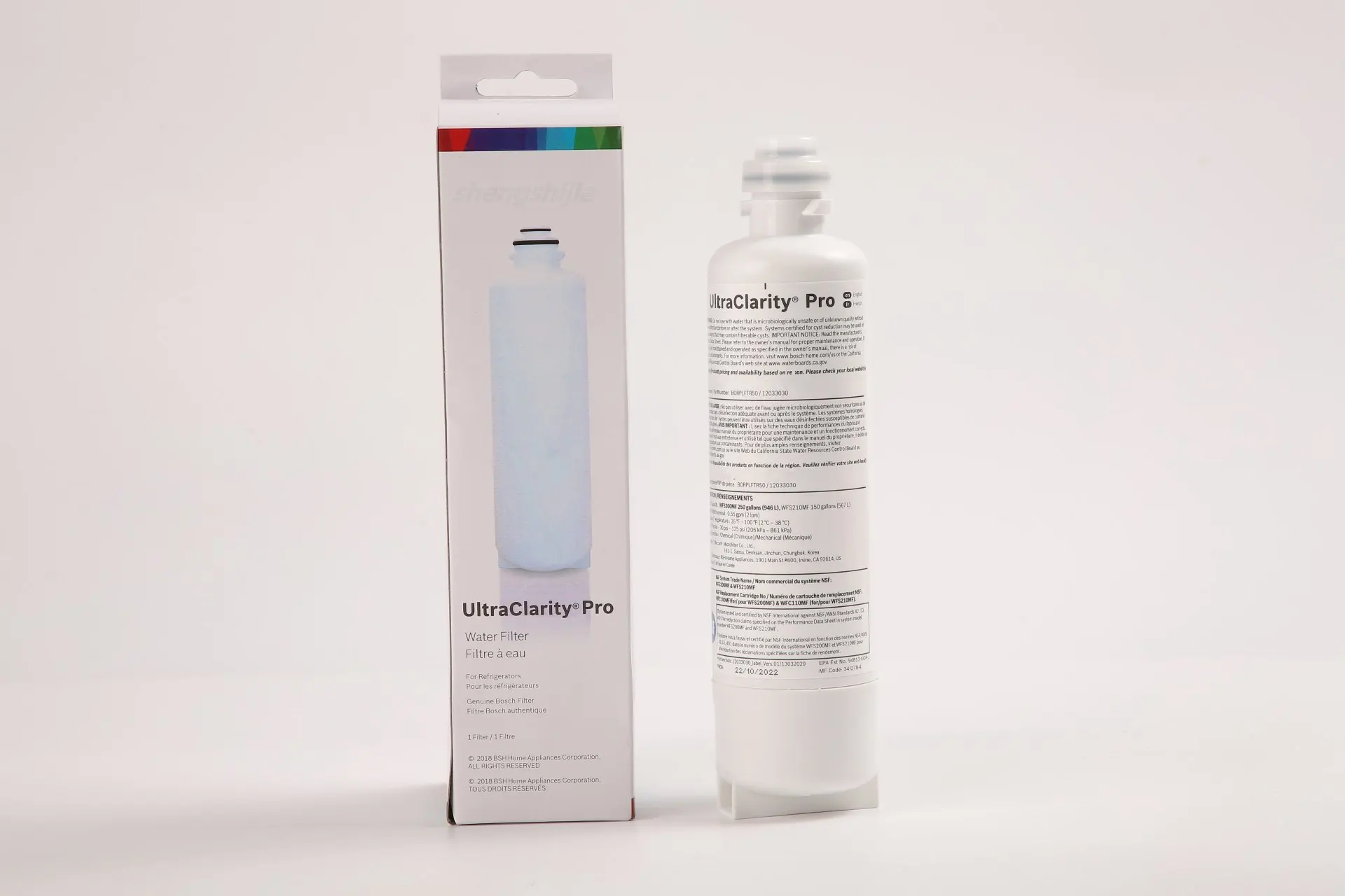 Description Picture 3 of itemGenuine Bosch 11032531 Water Filter Cartridge for BORPLFTR50 BORPLFTR55 RA450022 Refrigerators Long Lasting Replacement