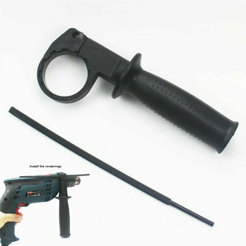 Newest Protable High Quality Handle Black Drill For Electric Drill Grinding Machine Handle Hammer Handle Impact Side