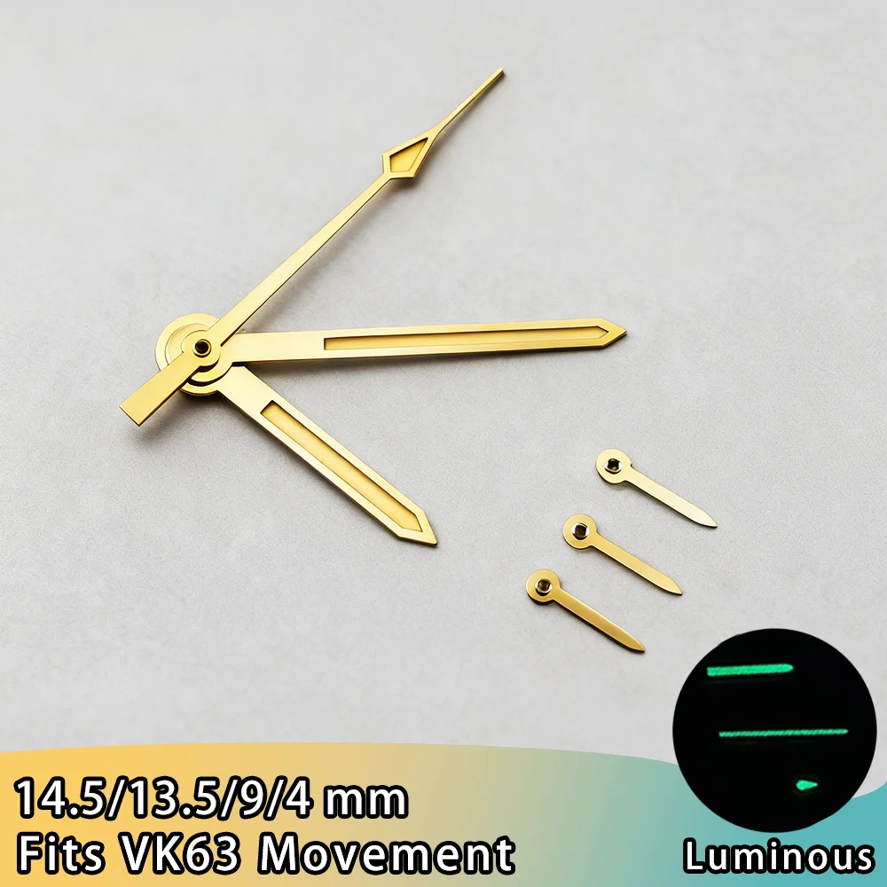 Enhanced Watch Hands for VK63 Chronograph Movement - Premium Watch Accessories