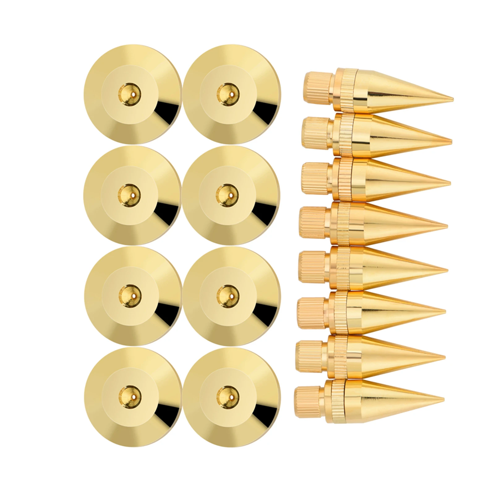 Speaker Base Pad, 8 Pcs Universal Copper Speaker Spikes