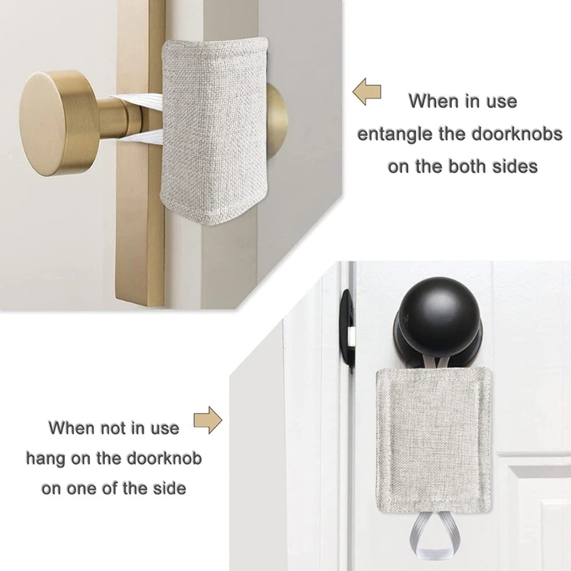 3pcs Noise Reducing Door Silencers Elastic Band Cushion For Toddler Safety and Light Sleeper Easy Installation