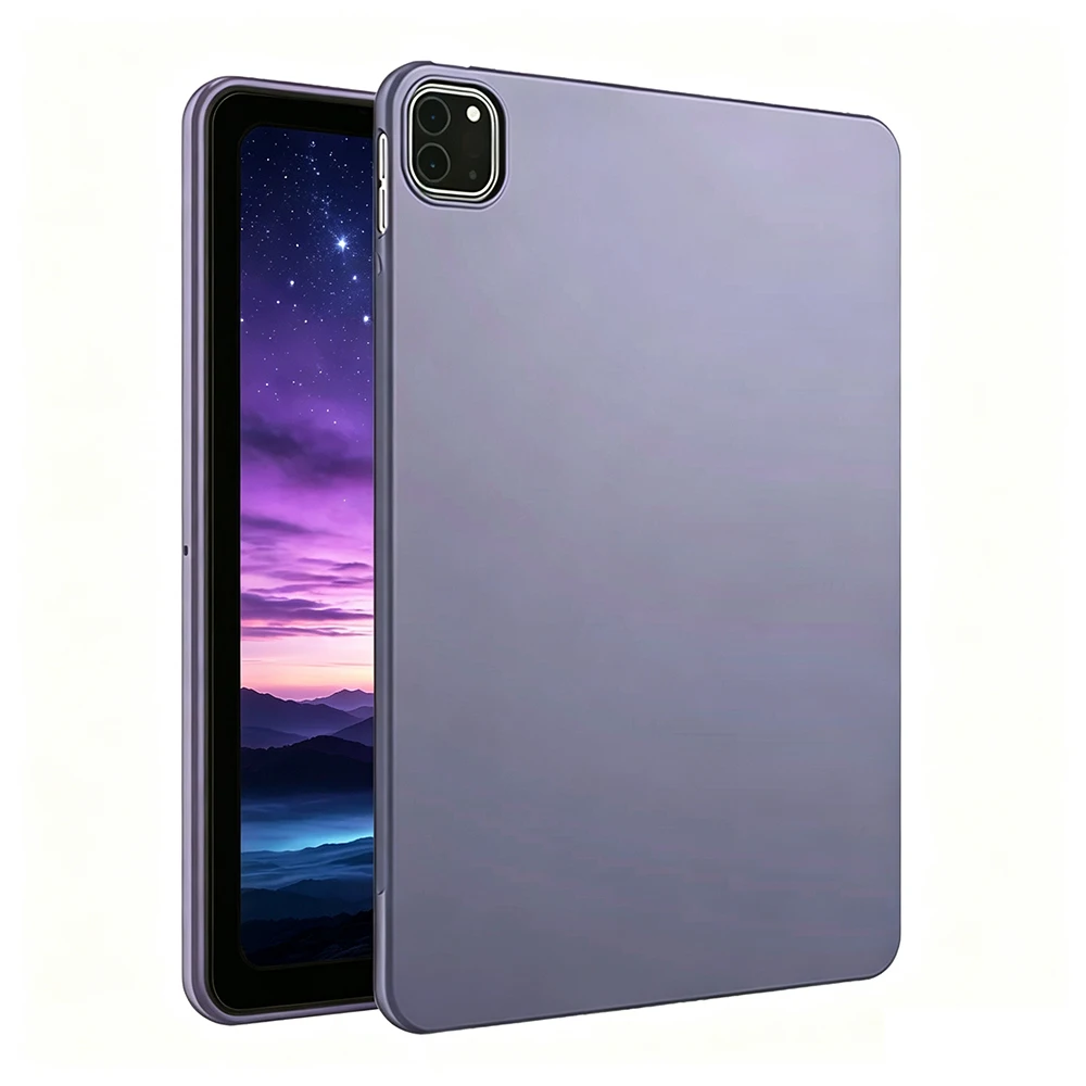 Premium Silicone Back Shell Tablet Case, Soft Protective Cover for 11-Inch and 10.9-Inch Tablets