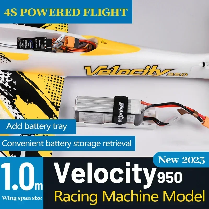 Freewing FlightLine Velocity RC 4CH Touring Shuttle Racing Machine Model with a wingspan of 1000mm Adult Boys Toy 4
