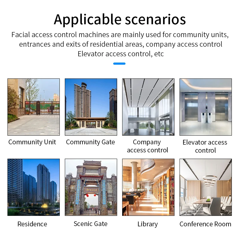 S1000 Wall Mount Dynamic facial Recognition Attendance Access Control Machine 10