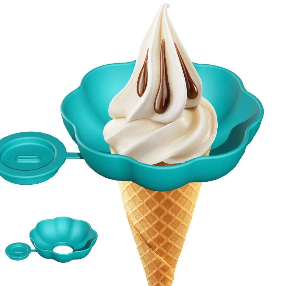 Creative Silicone Drip-Proof Popsicle Rack Ice Cream Stand Portable Popsicle Tray Kids Handheld Ice Cream Holder Popsicle Rack Popsicle Holders Sleeves