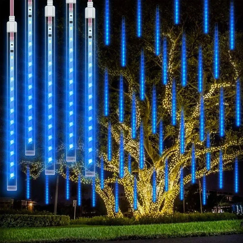 Description Picture 3 of itemOutdoor Garden 4/3/2/1 Set LED Meteor Shower String Lights 2025 Navidad for Street Garland Holiday Wedding Christmas Decorations