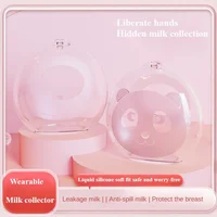 Wearable Hands-free Anti Overflow Silicone Breast Collector Breast Mask Milk Storage Device Anti Overflow Milk Pad Soft Milk Cup 1