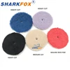 Sharkfox 5 Inch/ 6 Inch Wool Pad High Density Lambs Woollen Polish buffing Pad for Car Polisher 2