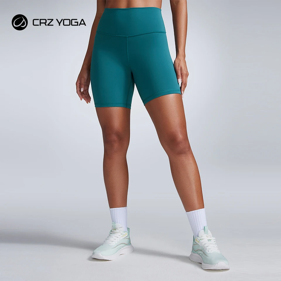 Crz Yoga Women Butterbreeze Athletic Biker Shorts Inches