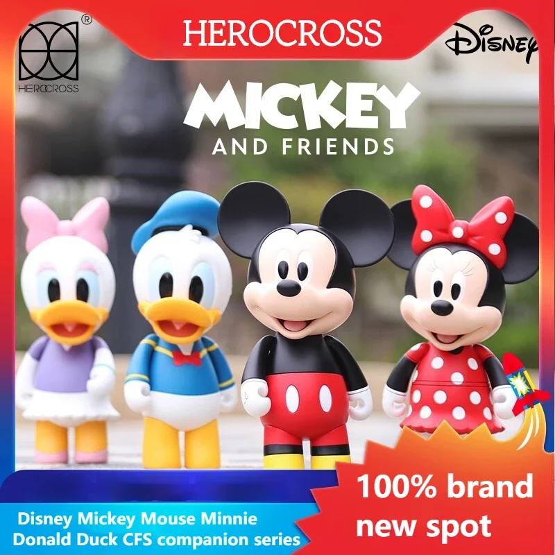 

Herocross Genuine Disney Mickey Mouse Minnie Donald Duck Cfs Companion Series Movable Figure For Children Christmas Gifts.