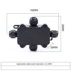Ultimate Outdoor IP68 Waterproof Electrical Junction Box - Soak - Proof and Weather - Resistant Enclosure (4holes(3.5 - 6MM))