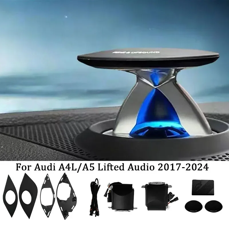 For Audi A4 A5 A6 A7 Q5 Q7 Q8 B9 C8 Lifting Tweeter Speaker 32-Color LED Electric Treble Horn Stylish Car Instrument Decoration