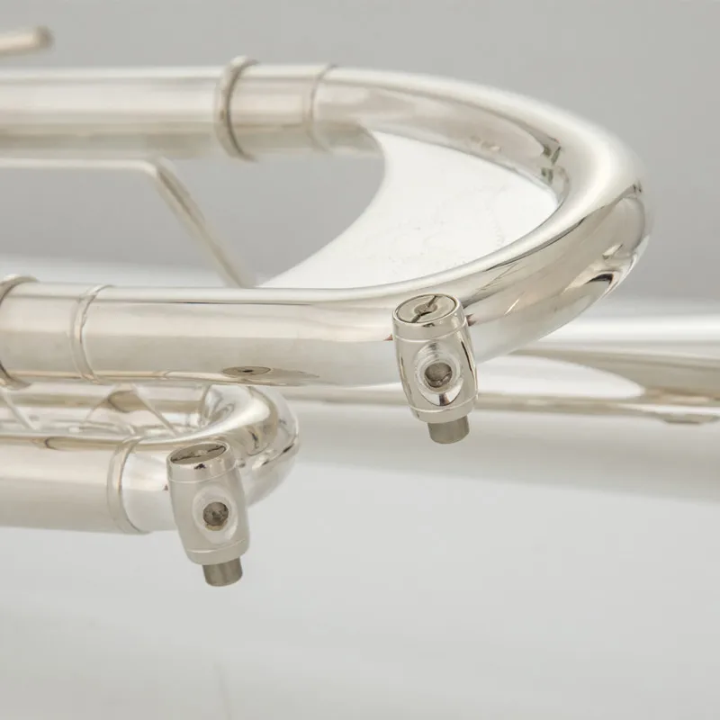 Hot Sell TR-600 Trumpet B Flat Silver Plated Professional Trumpet Musical Instruments with Case