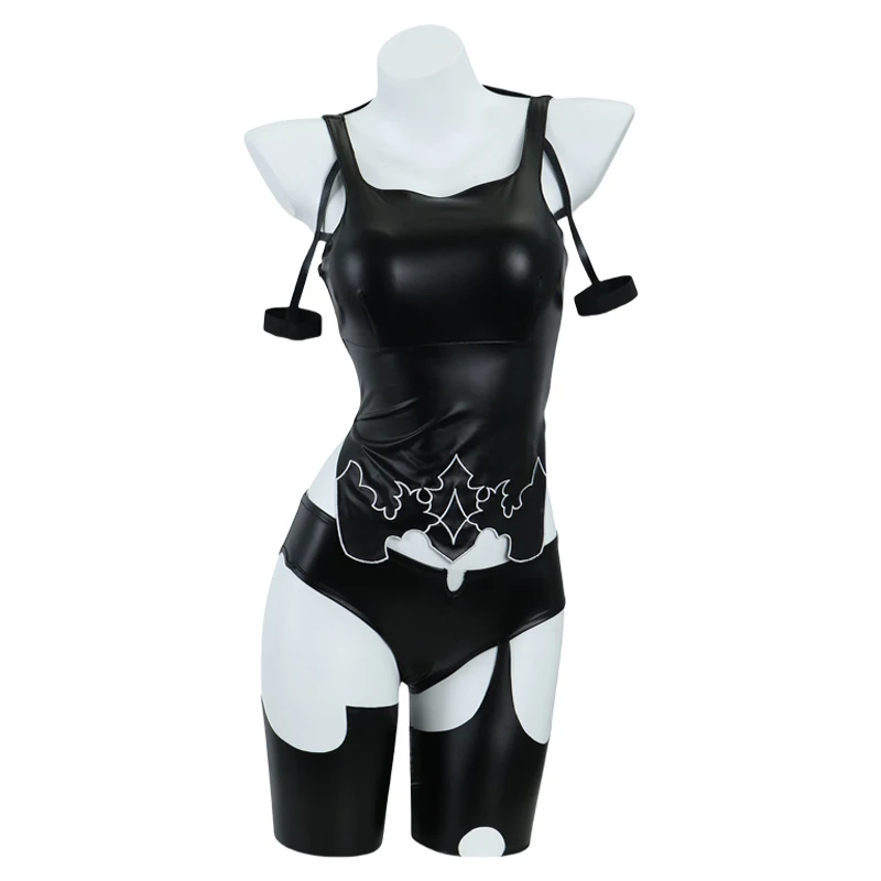 NieR: Automata-Inspired A2 Leather Vest Costume for Women (Unofficial)