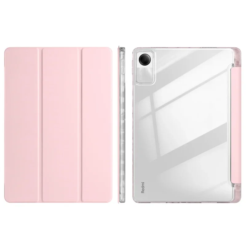 Clear Acrylic Back Trifold Stand Case