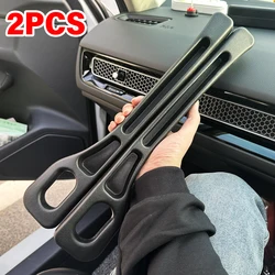 Universal Car Seat Gap Filler with Leak - Proof Design - Wallet and Phone Holder Accessory (2PCS Black)